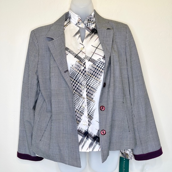 Harvé Benard | 2 Piece Blazer Blouse Set - Picture 1 of 16